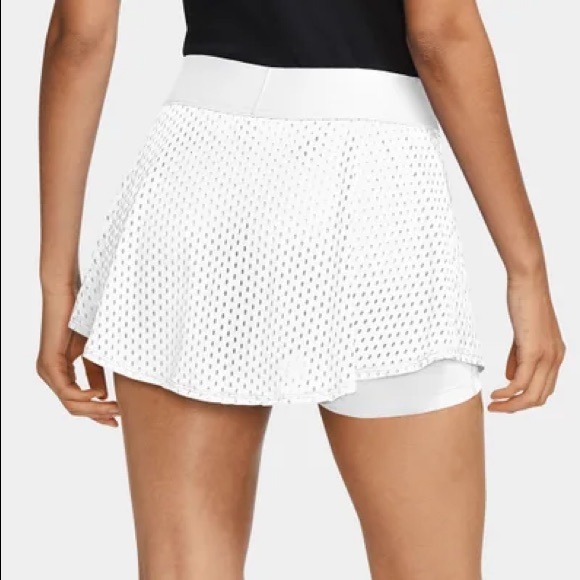 Nike Tennis Skirt Flouncy High-Low Mesh CK8397 - Picture 5 of 11